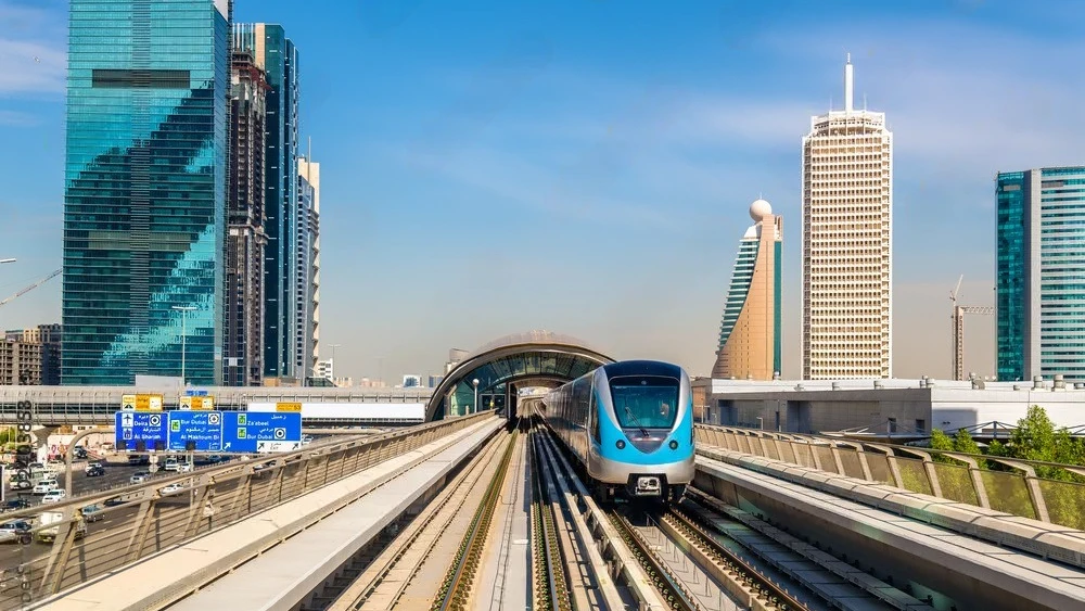 Dubai Metro Illustration